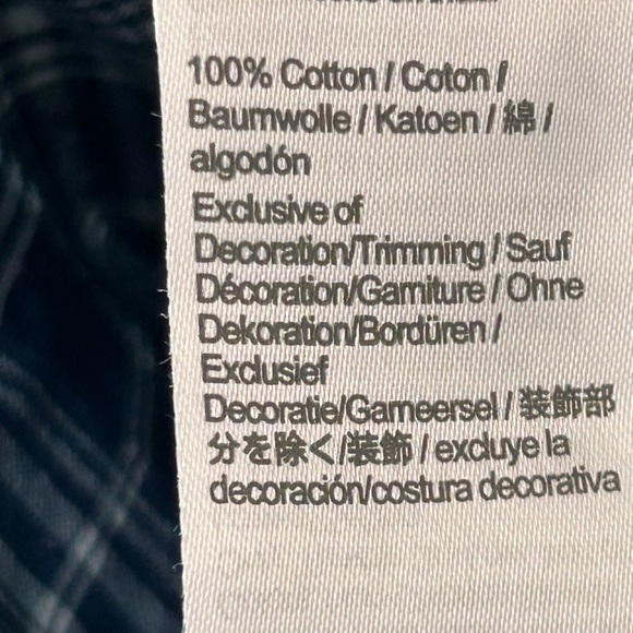 J. Crew NWT Navy Plaid Ruffle Blouse - Picture 8 of 8